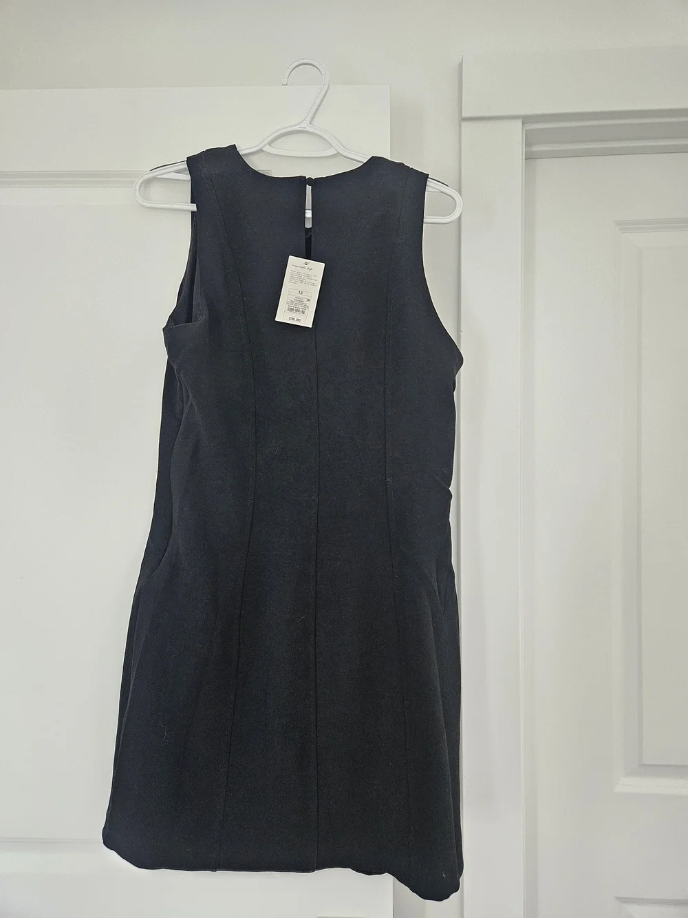 A New Day Black Sleeveless Mini Shift Dress - Picture 2 of 3